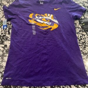 Nike Purple Tee with Yellow Graphic